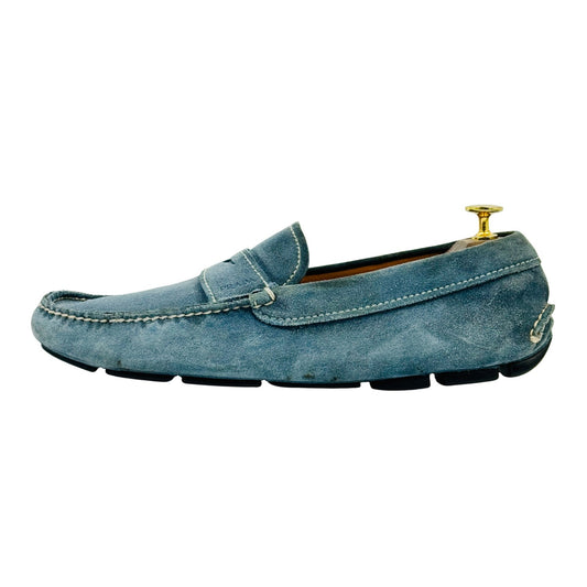 Prada Men's Blue Italian Loafers (Size 42) - 2DD001