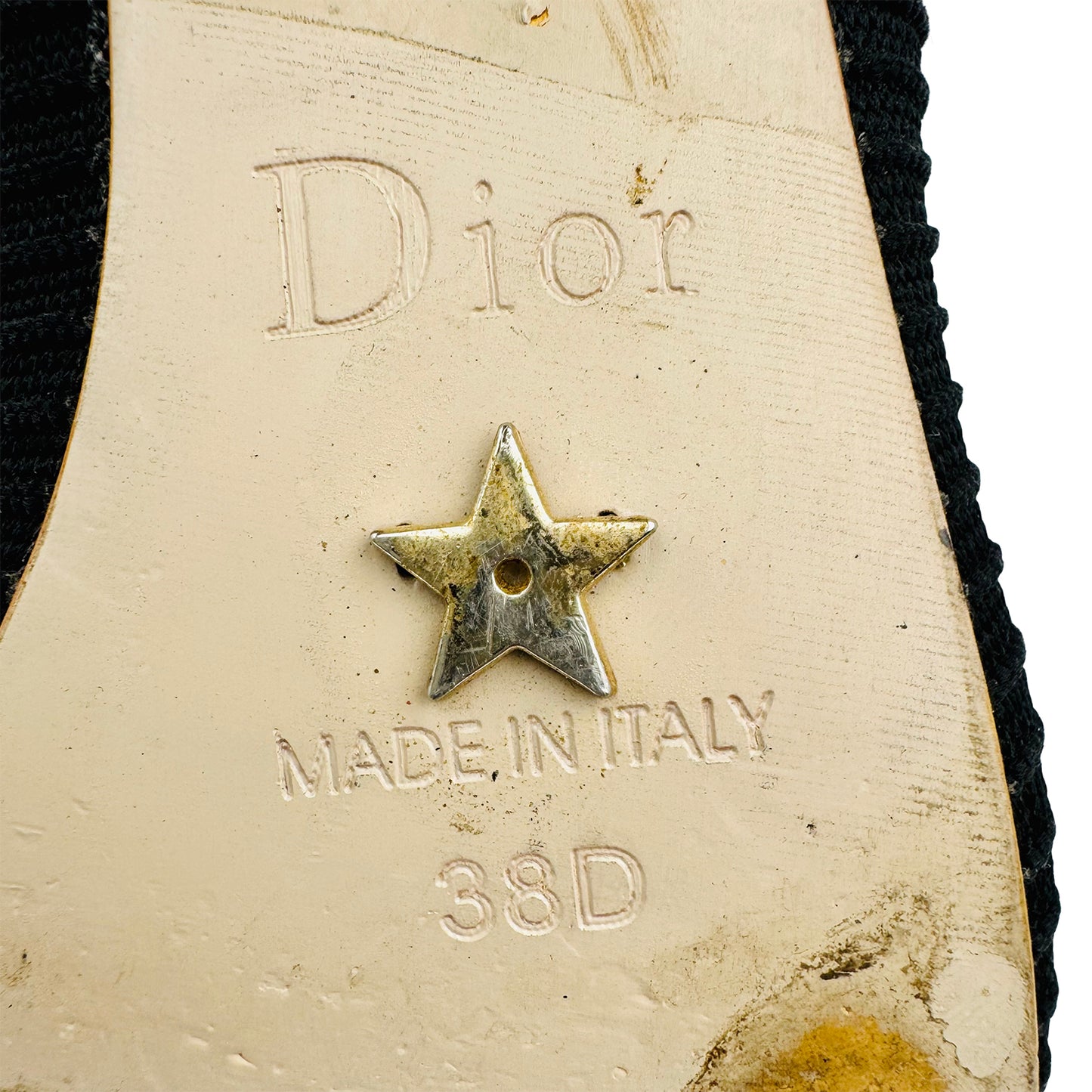 Christian Dior J’Adior Black Technical Fabric Pumps (Size 38/38.5)