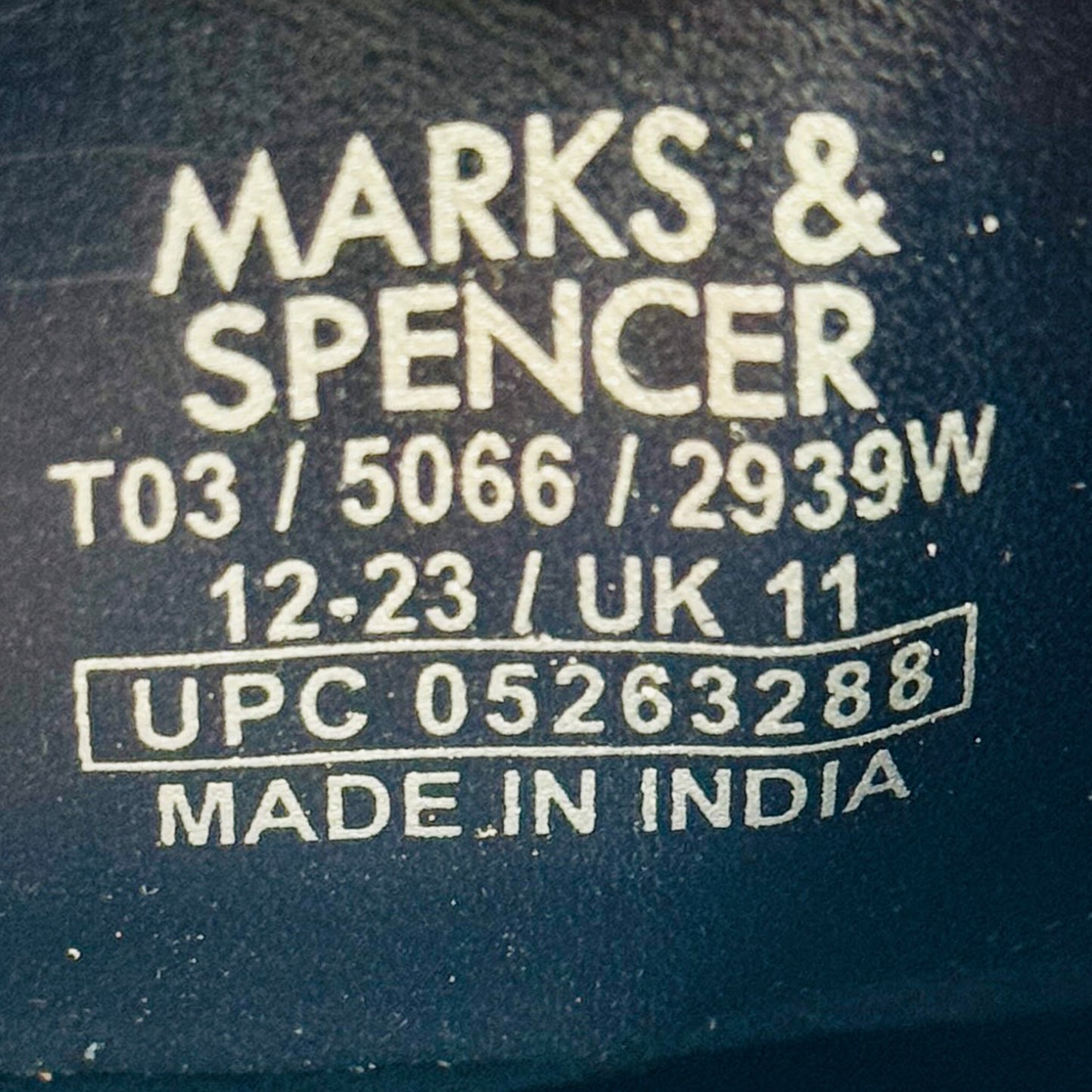 Marks & Spencer Men's Wide Fit Leather Boat Shoes (Size 45.5/46)
