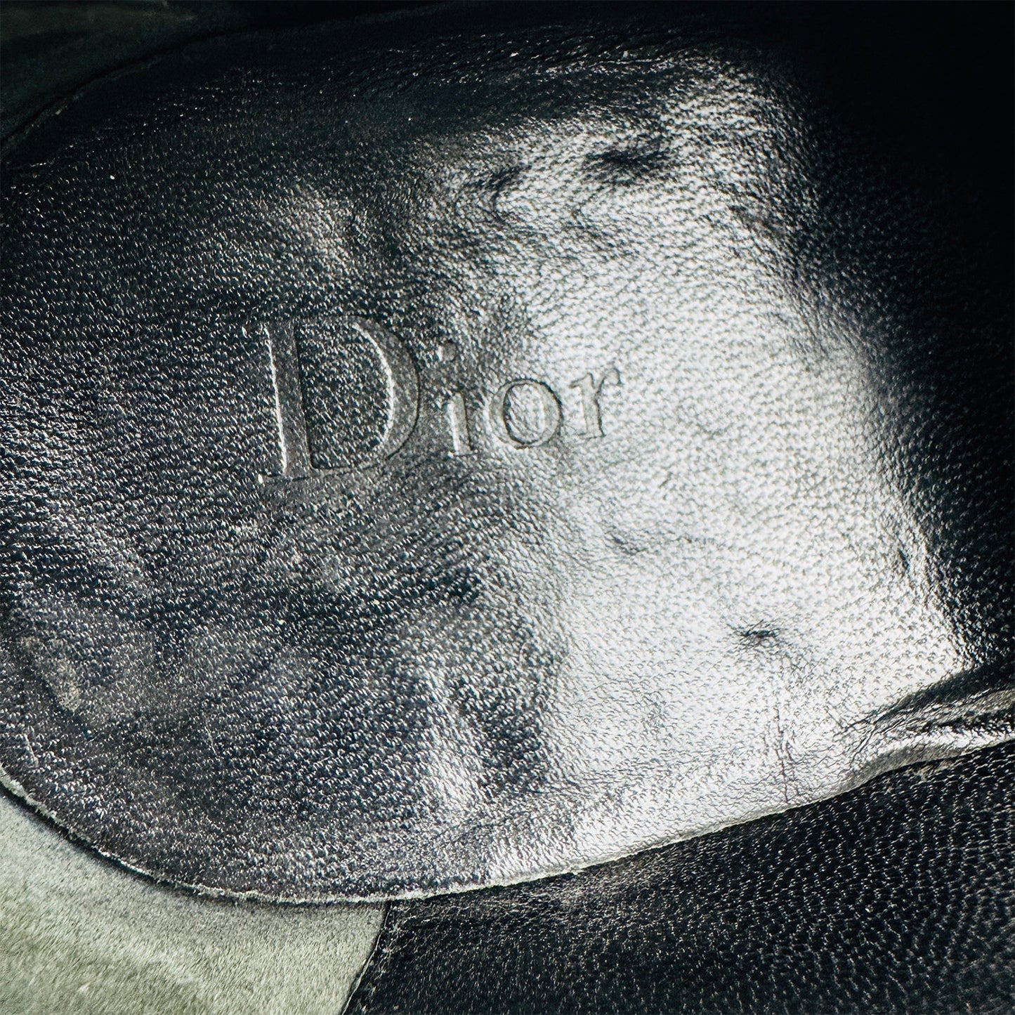 Dior Men's Black Wholecut Leather Oxfords (Size 42)