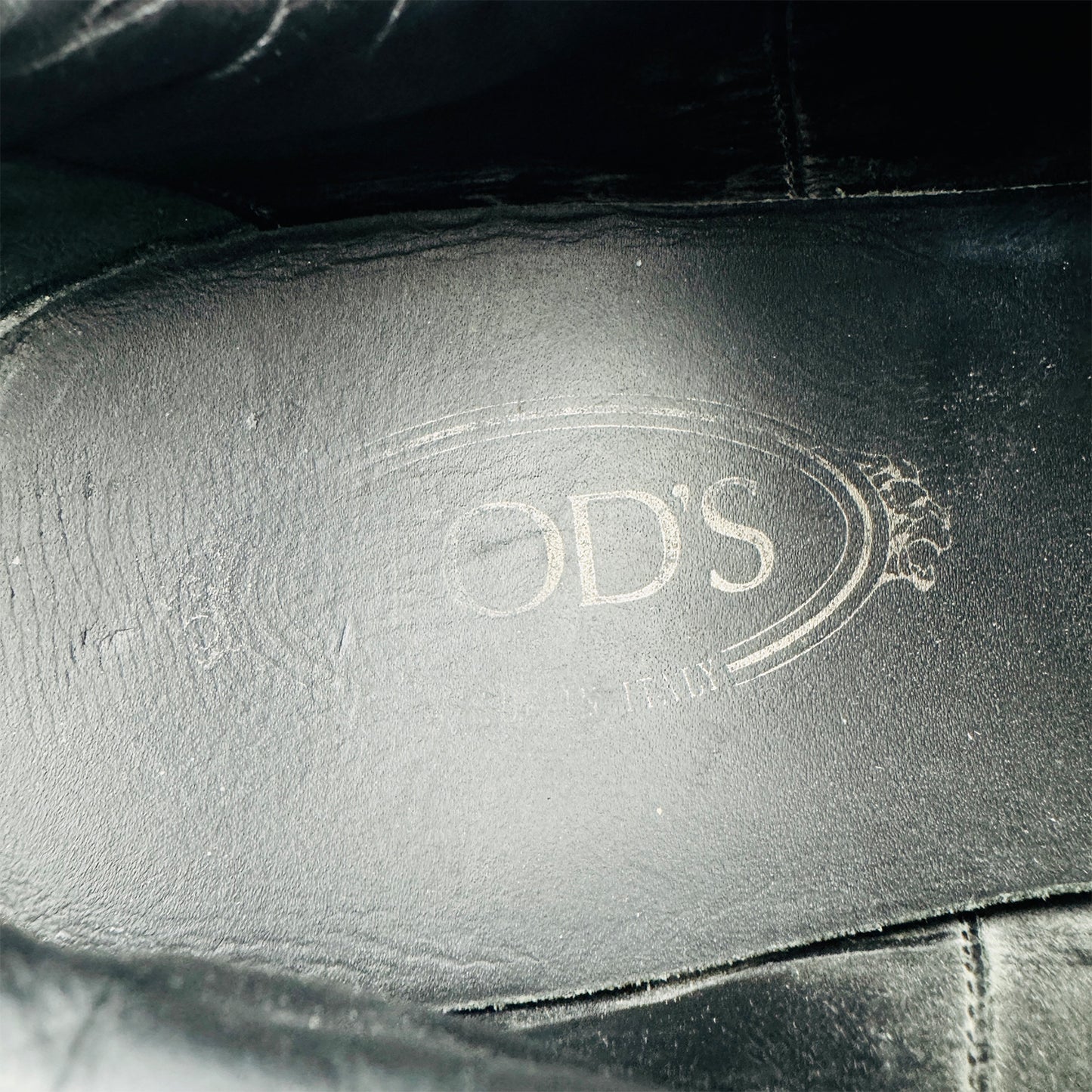 Tod's Men's Black Leather Sneakers (Size 42.5)