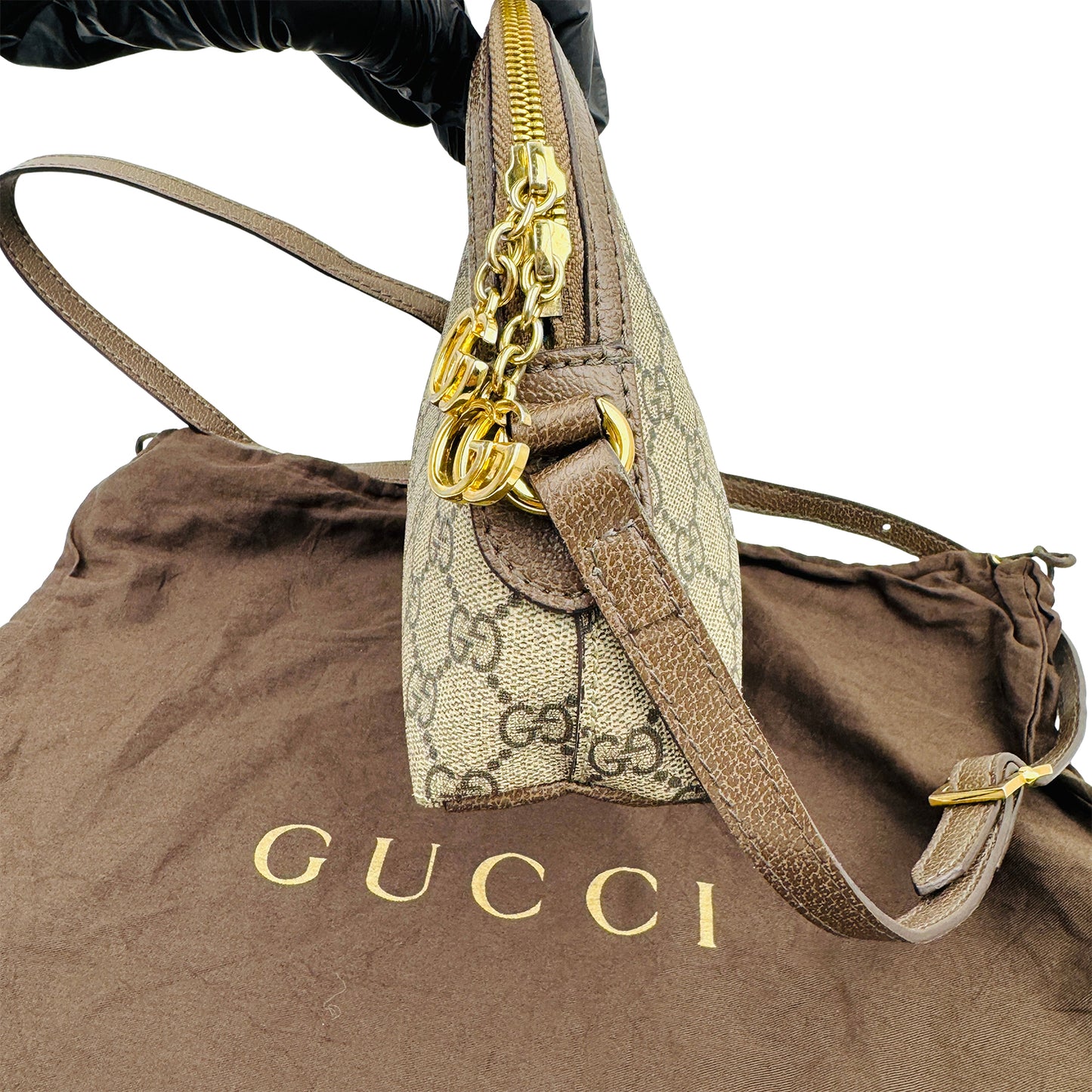 Gucci GG Supreme Ophidia Dome Crossbody Bag - 499621