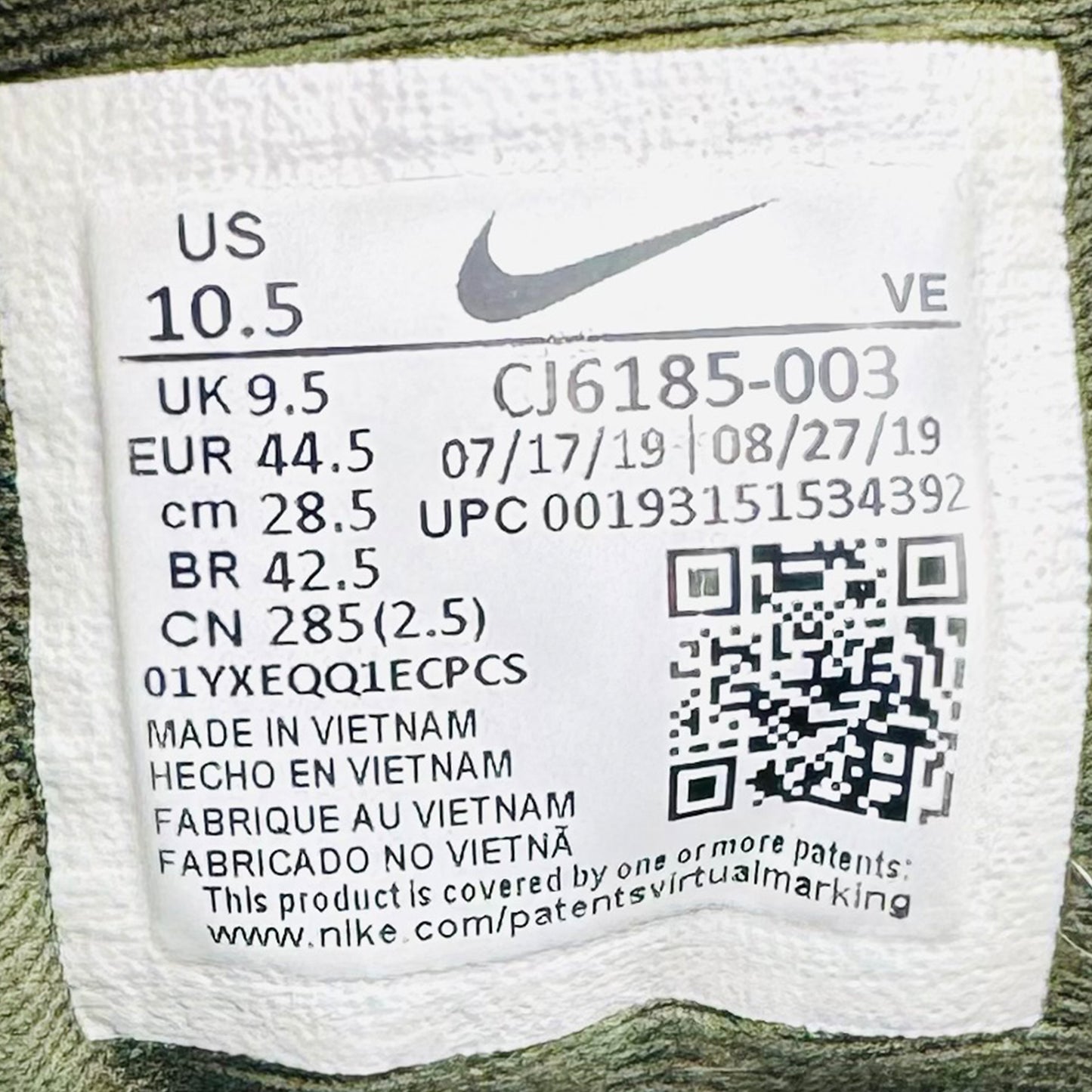 Nike Men's Quest 2 Shoes (Size 44.5) - CJ6185-003