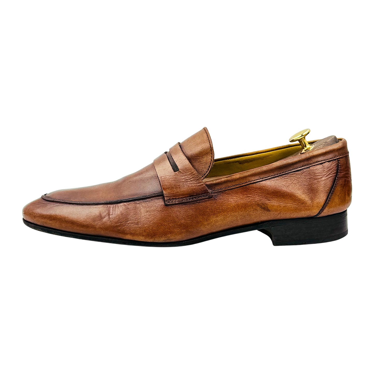 Pedro del Hierro Tan Leather Penny Loafers (Size 45)