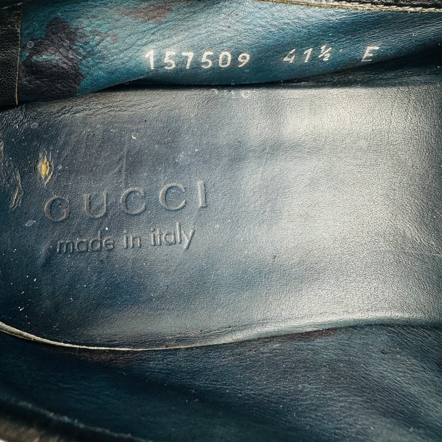 Gucci Black Leather Horsebit Loafers (Size 41.5)