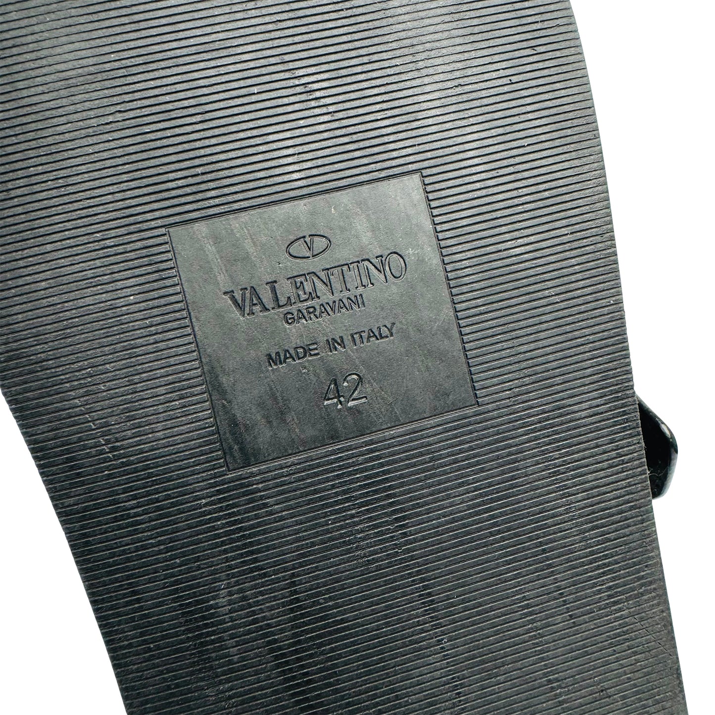 Valentino Garavani V Logo Leather Clogs (Size 42/42.5)