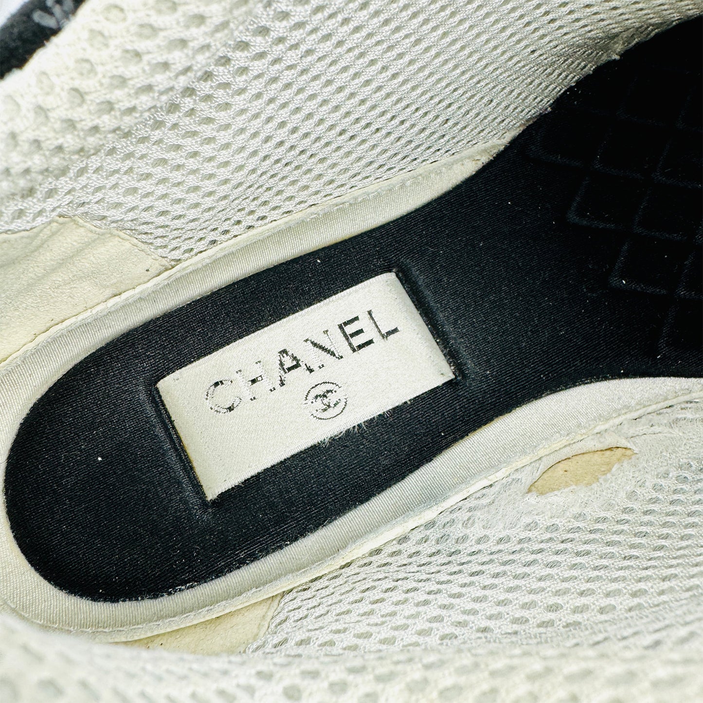 Chanel CC Embossed Logo Sneakers (Size 39.5) - G39230