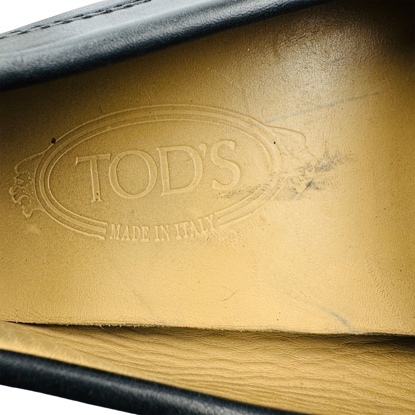 Tod’s Men's Black Leather Driving Loafers (Size 42)