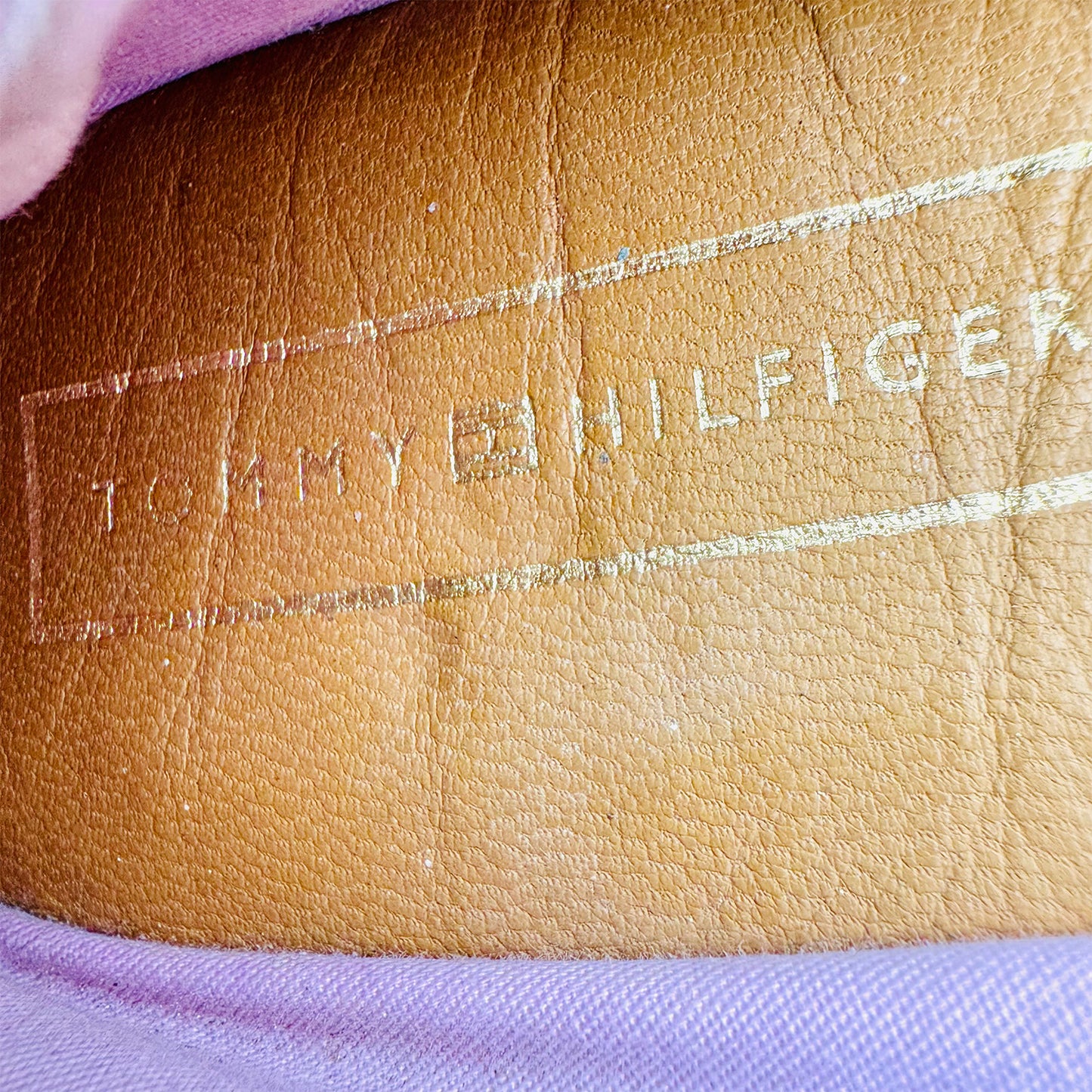 Tommy Hilfiger Women's Pink Leather Flats (Size 38)