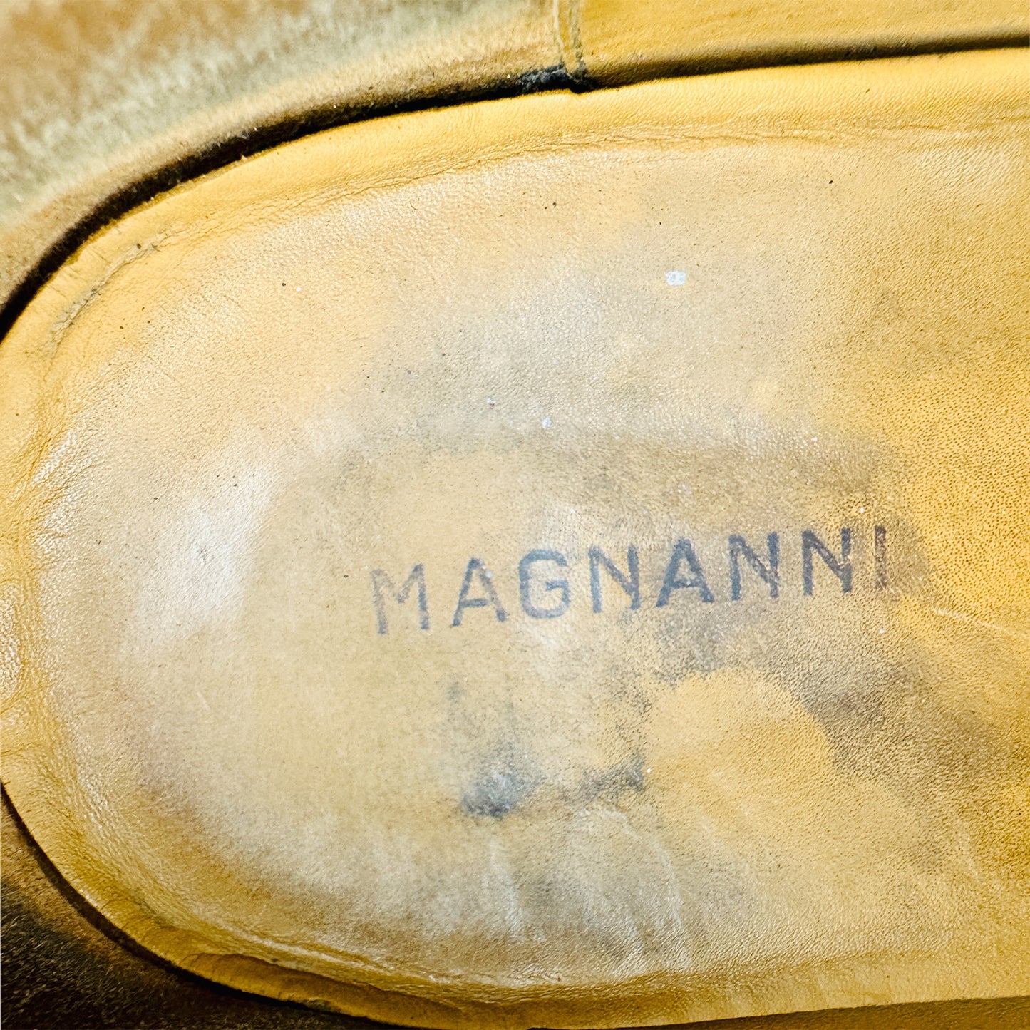 Magnanni Black Leather Single Monk Strap Shoes (Size 45)