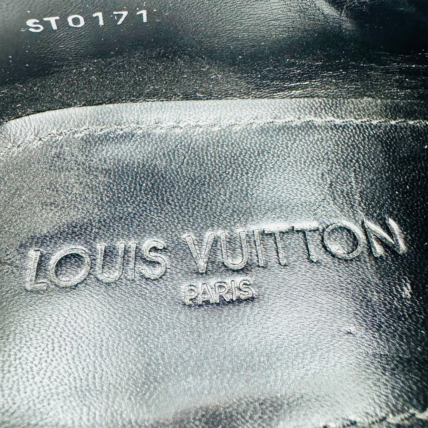 Louis Vuitton Elastic Damier Embossed Black Shoes (Size 44)