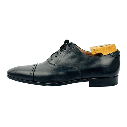 Salvatore Ferragamo Men's Black Cap Toe Oxfords (Size 42.5/43)