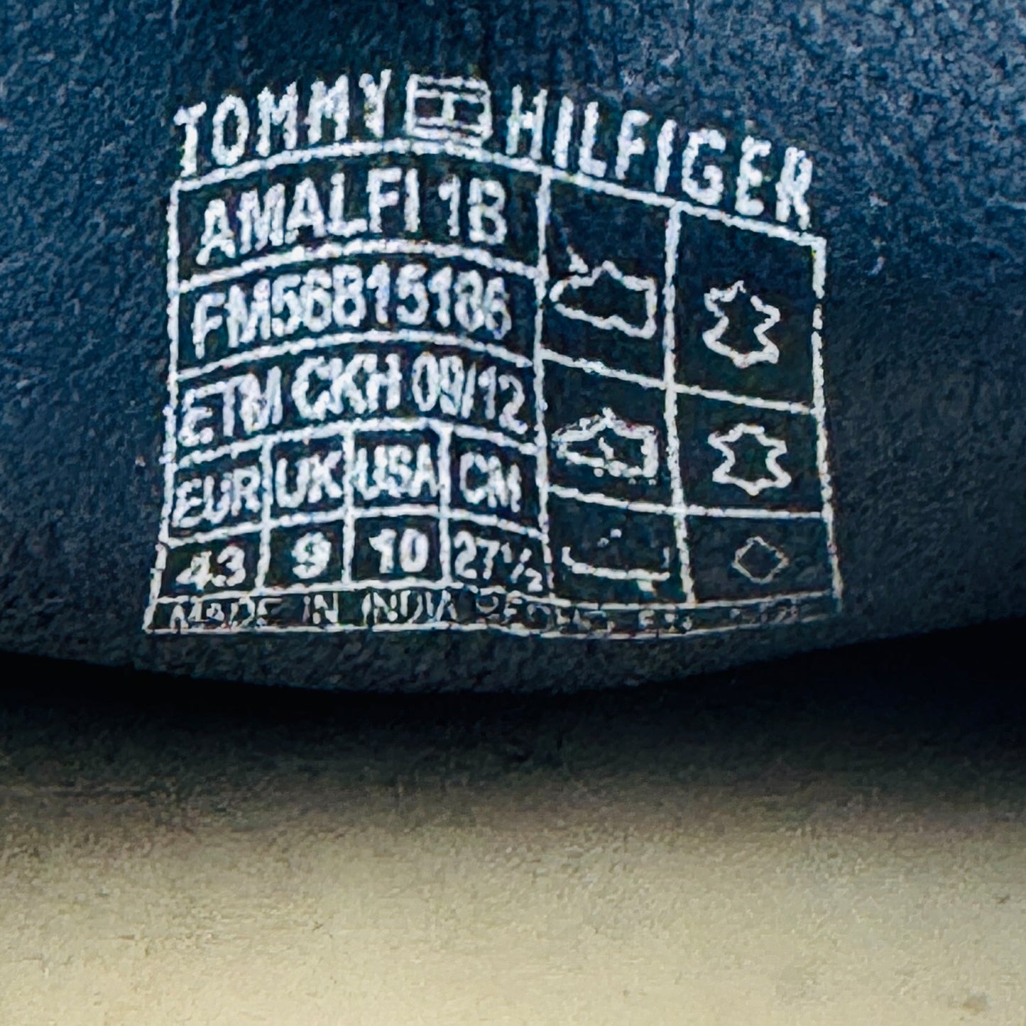 Tommy Hilfiger Black Suede Loafers (Size 43/43.5)