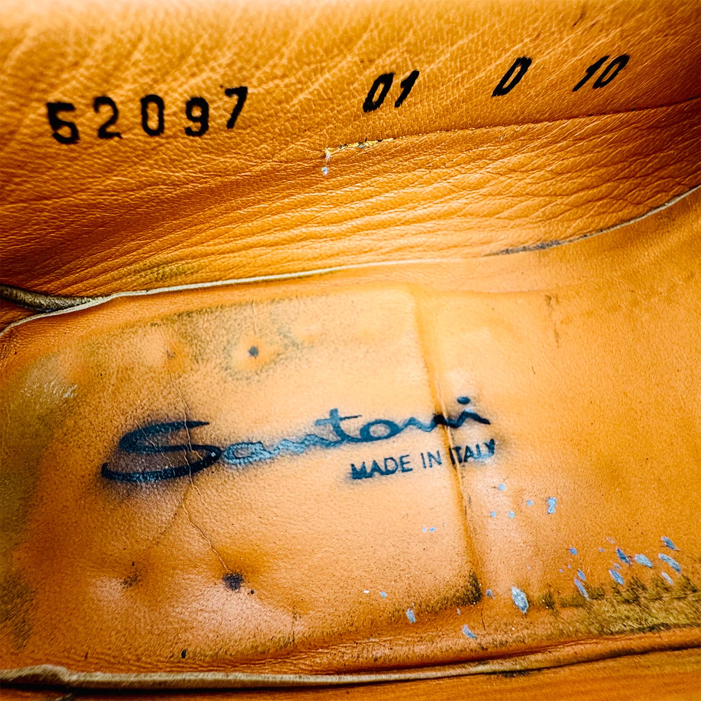 Santoni Fergus Genuine Calfskin Leather Loafers (Size 43/43.5)