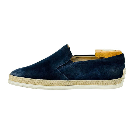 Tod's Men's Navy Suede Espadrille Shoes (Size 43)