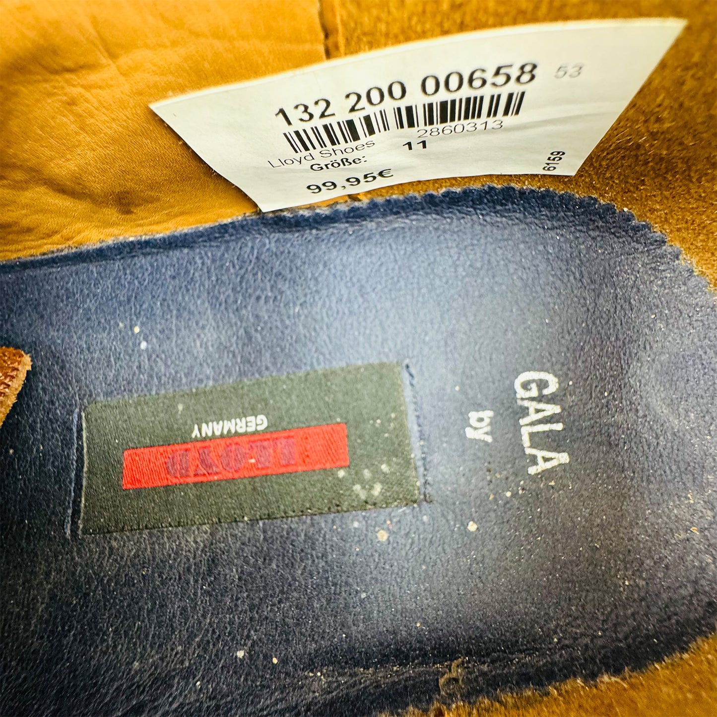 LLOYD Gala 'Cognac' Leather Derby Shoes (Size 46/46.5) - 28-603-13