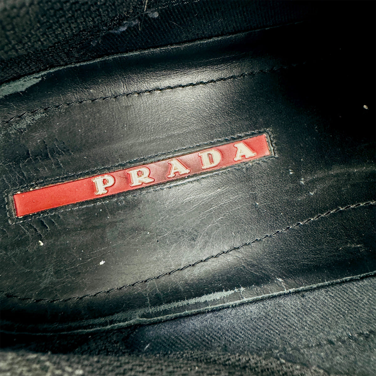 Prada America’s Cup Black Leather Sneakers (Size 46) - 4E3400