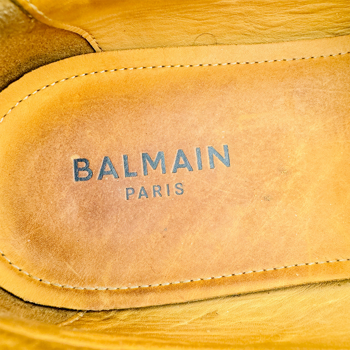 Balmain Men's Monogram Leather B Buckle Loafers (Size 45)