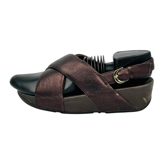FitFlop Women's Dark Brown Sandals (Size 37) - K03-806