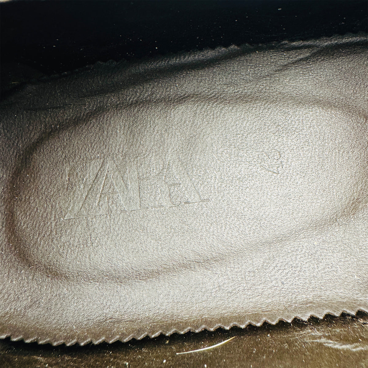 Zara Dark Navy Suede Tassel Loafers (Size 43)