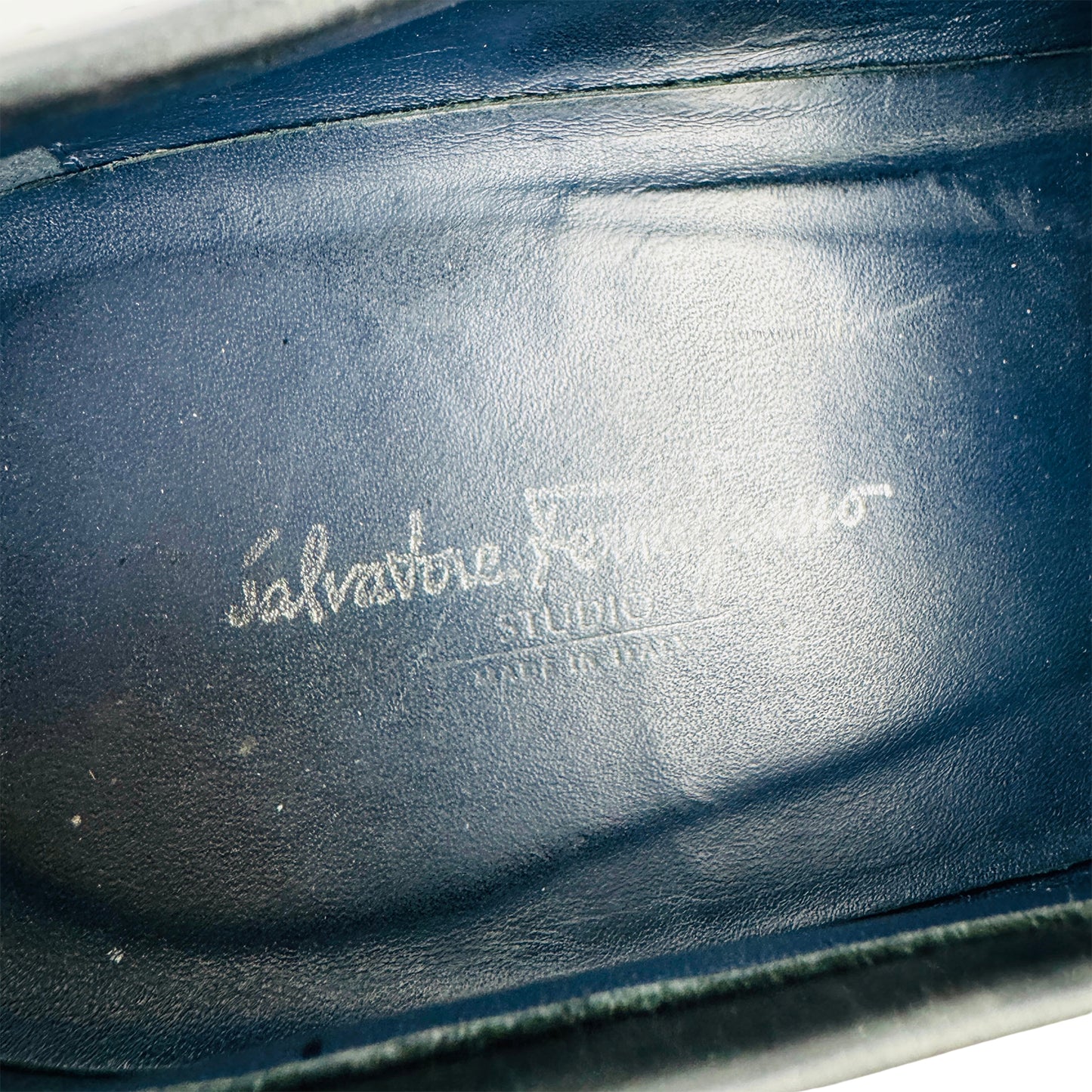 Salvatore Ferragamo Men's Black Leather Loafers (Size 44.5/45)