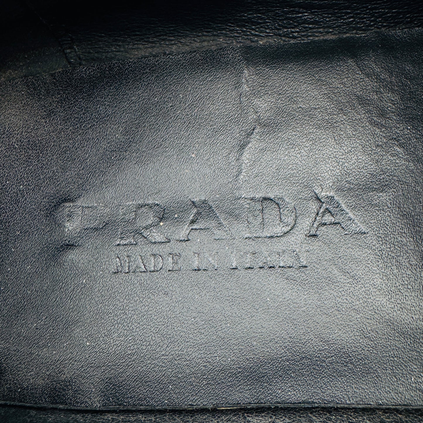 Prada Men's Black Leather Loafers (Size 43/43.5)