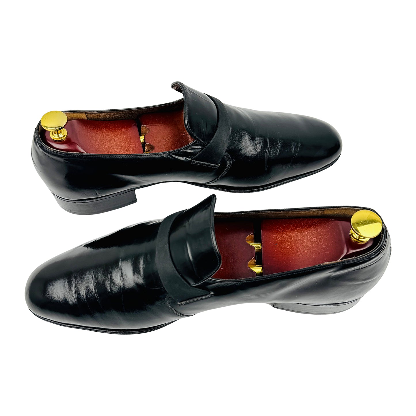 Bally Men's Black Patent Leather Loafers (Size 44)