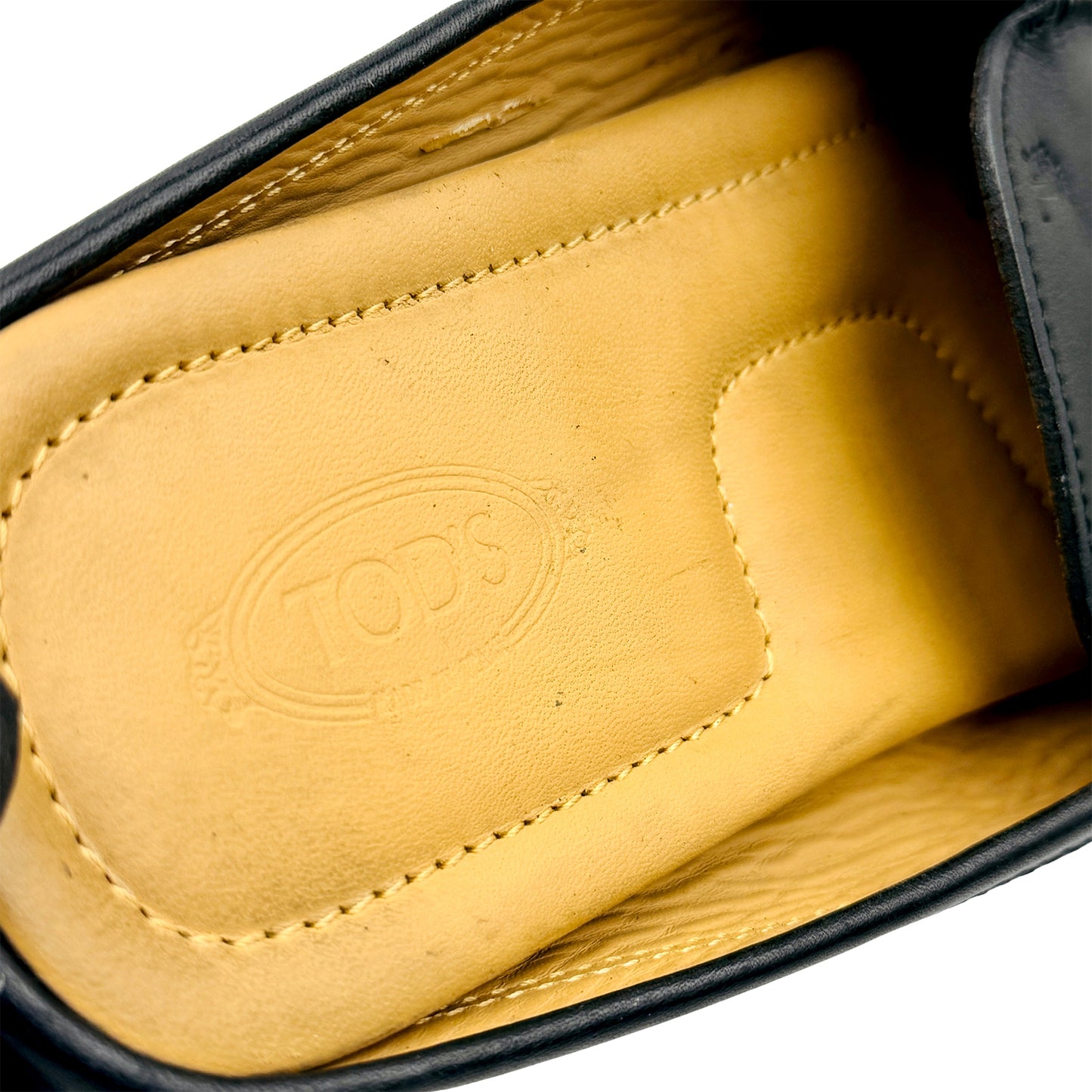 Tod's Men's Black Leather Flat Mules (Size 43/43.5)