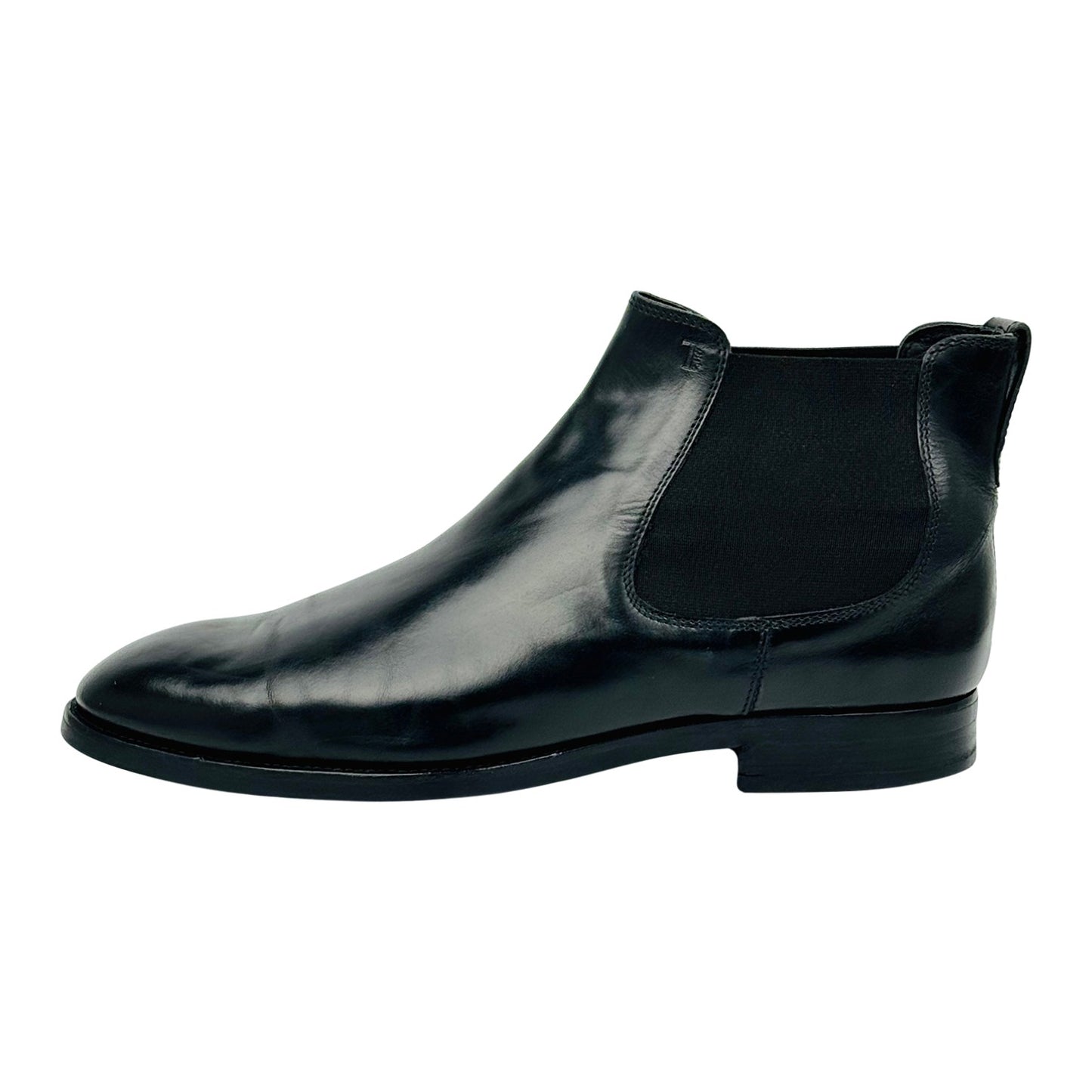 Tod’s Men's Calfskin Leather Black Boots (Size 44)