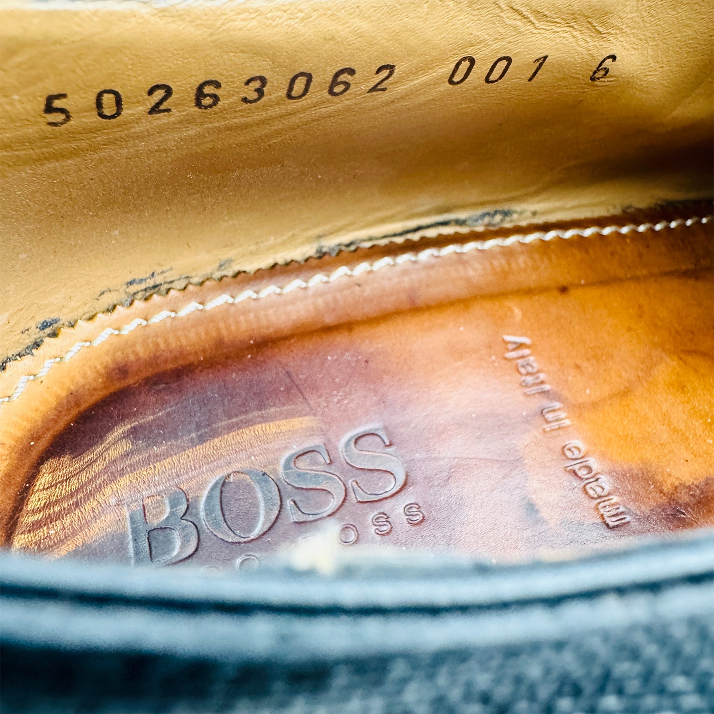 Hugo Boss Textured Leather Oxford Shoes (Size 40/40.5) - 50263062