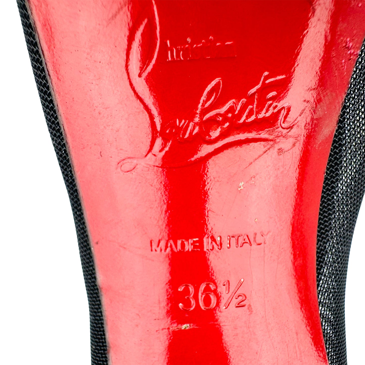 Christian Louboutin Galativi 100 Black Suede Pumps (Size 36.5)