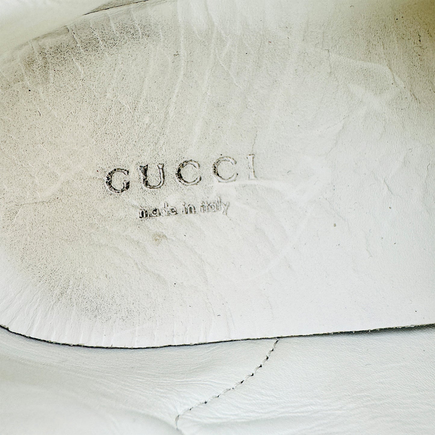 Gucci Ace White Low-Top Leather Sneakers (Size 36.5)