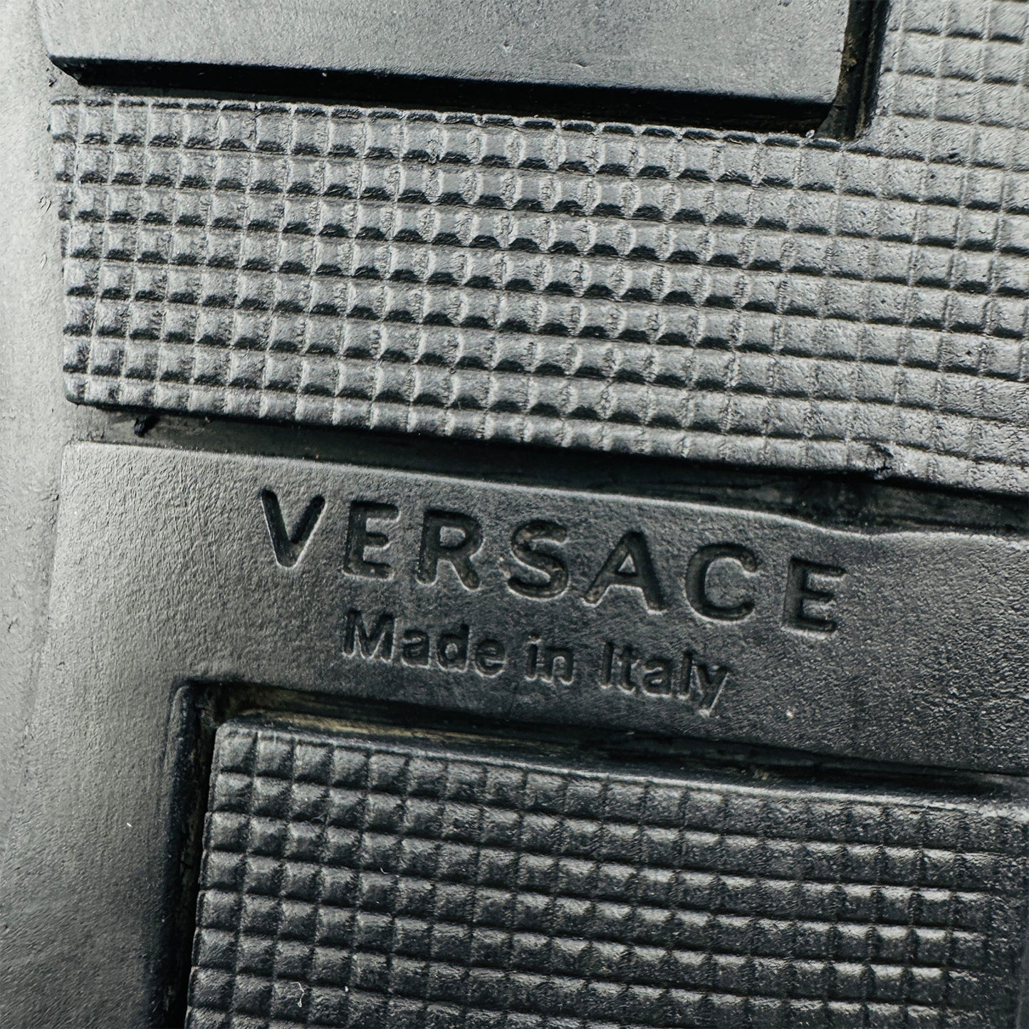 Versace Medusa Croc Embossed Leather Loafers (Size 42) - DSU5162