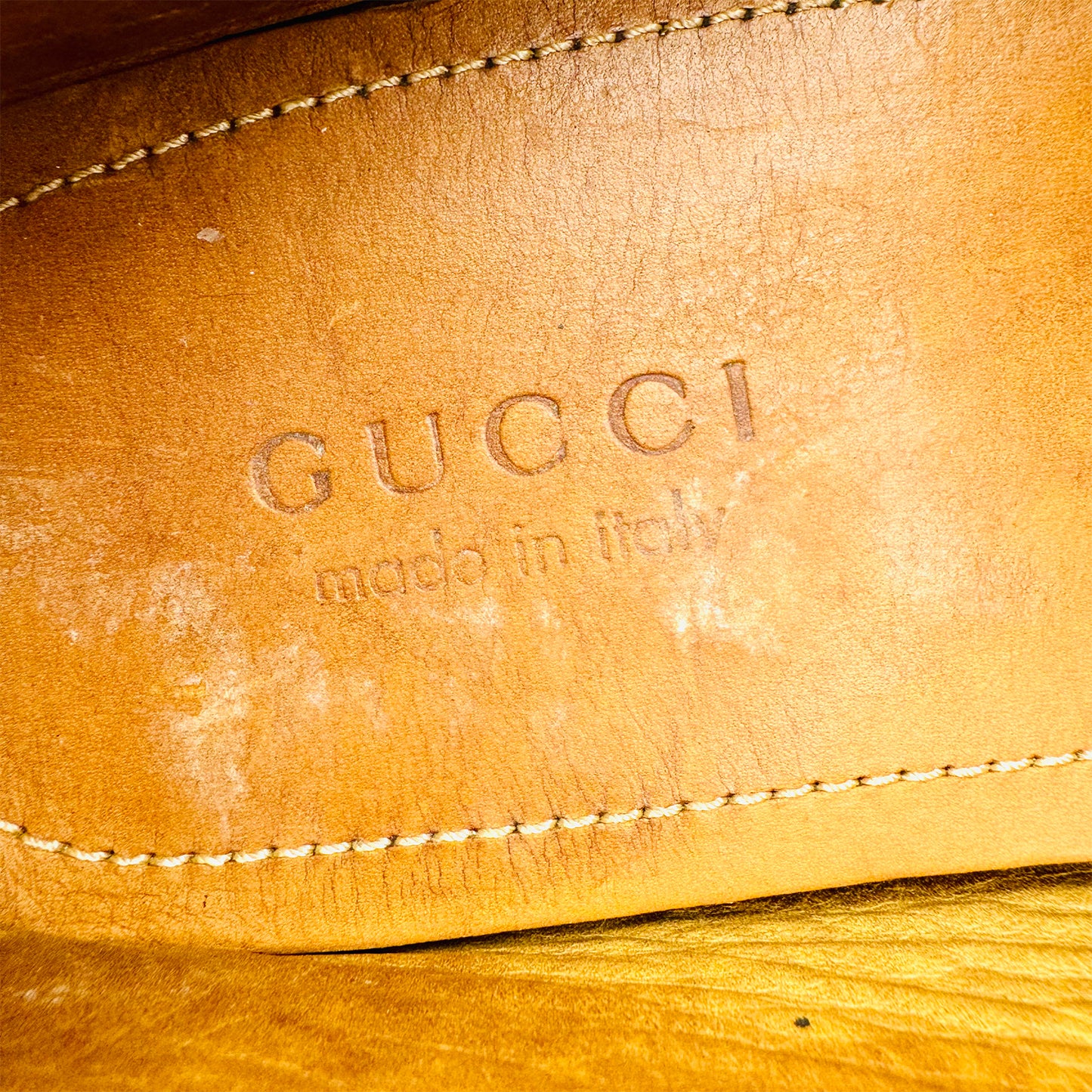 Gucci Men's White Webbing Trimmed Loafer (Size 45)