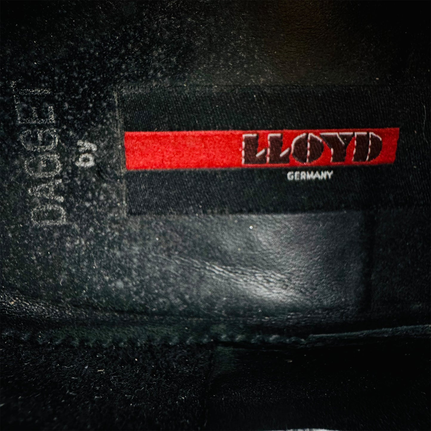 LLOYD Dagget Black Leather Derby Shoes (Size 43.5)