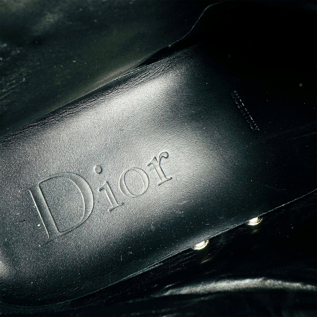 Dior Homme Black Leather High Top Sneakers (Size 42)
