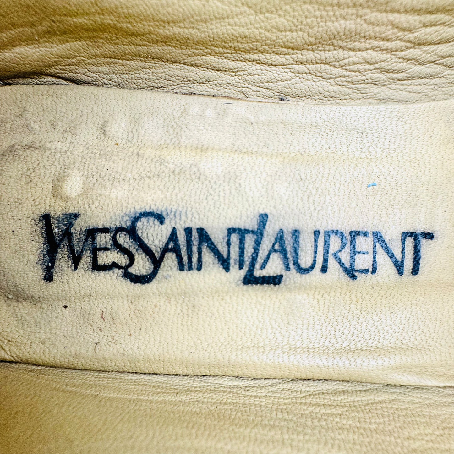 Saint Laurent [YSL] White Leather Loafers (Size 38/38.5)