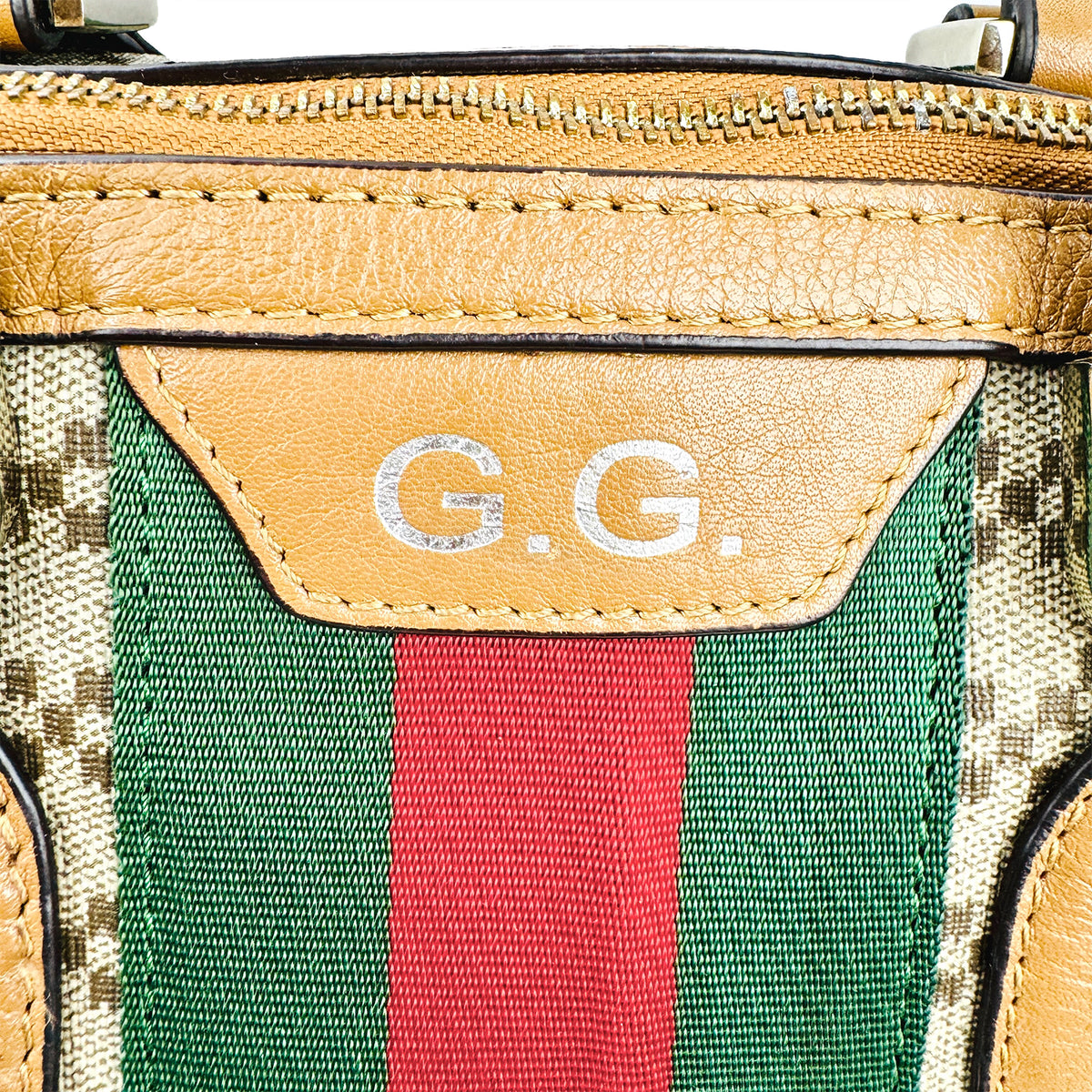 Gucci GG Supreme Web Diamante Weekender Bag