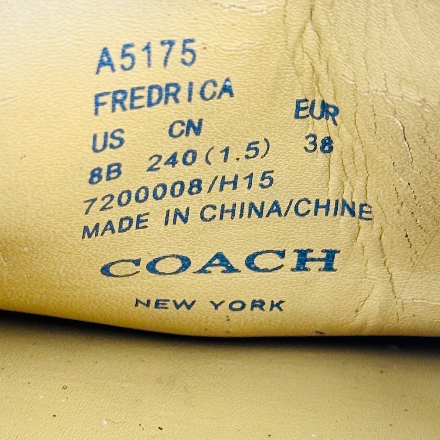 Coach Fredrica Brown Loafers (Size 38) - A5175