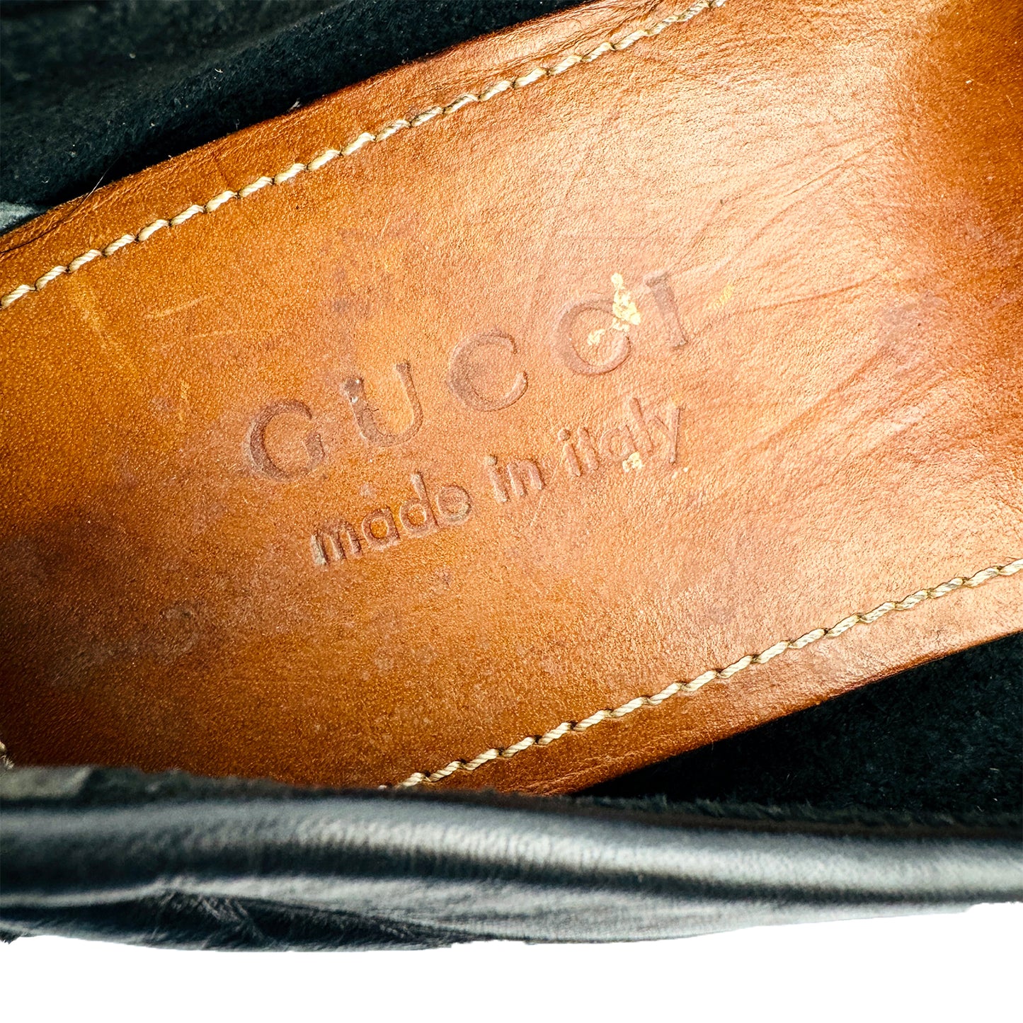Gucci Black Interlocking G Driving Loafers (Size 41)
