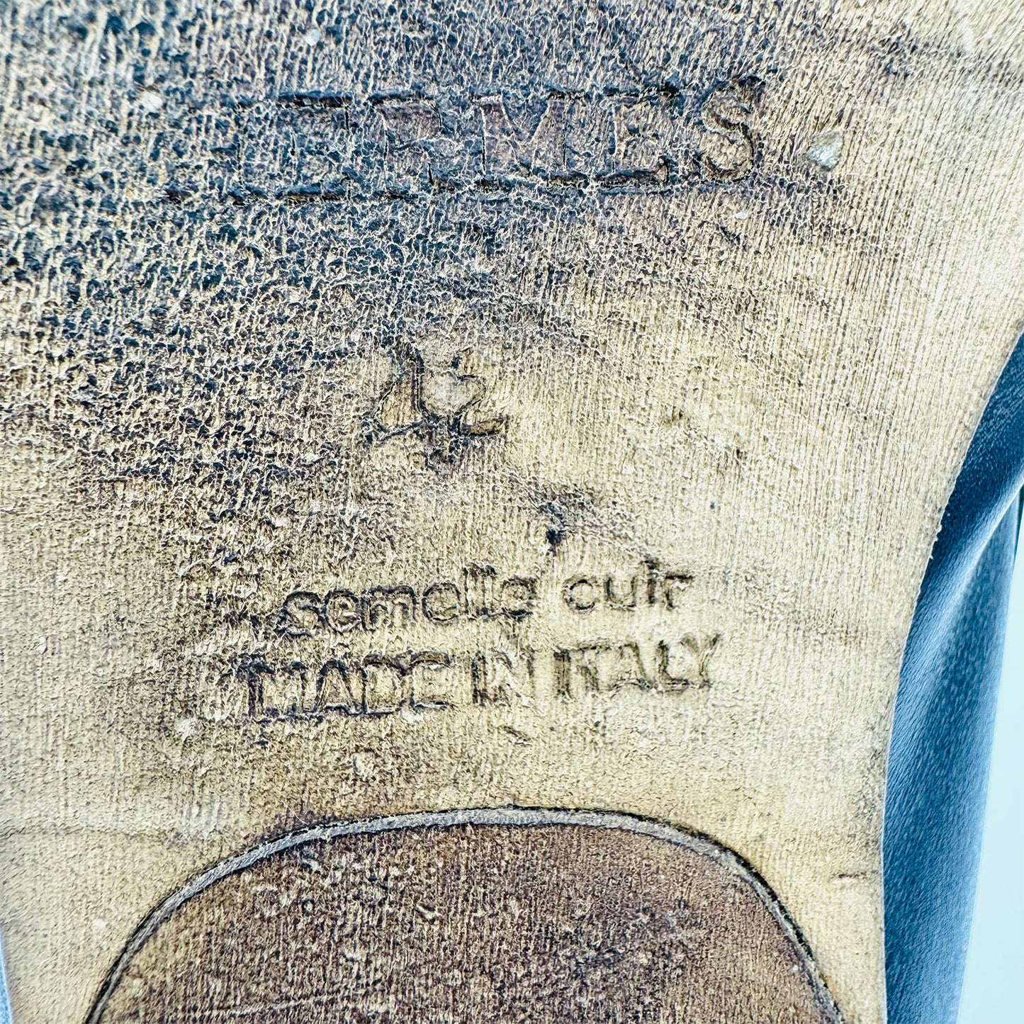 Hermès Men's Navy Blue Italian Loafers (Size 42)