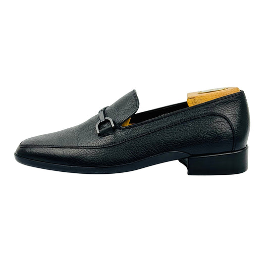 Salvatore Ferragamo Gancini Bit Black Loafer (Size 44)