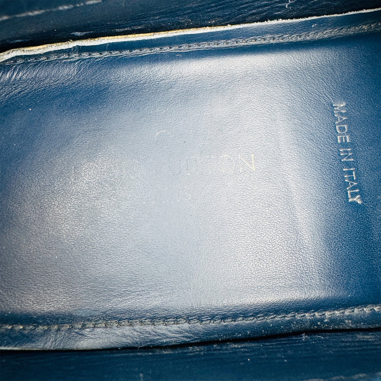 Louis Vuitton Blue Monte Carlo Loafers (Size 43.5)