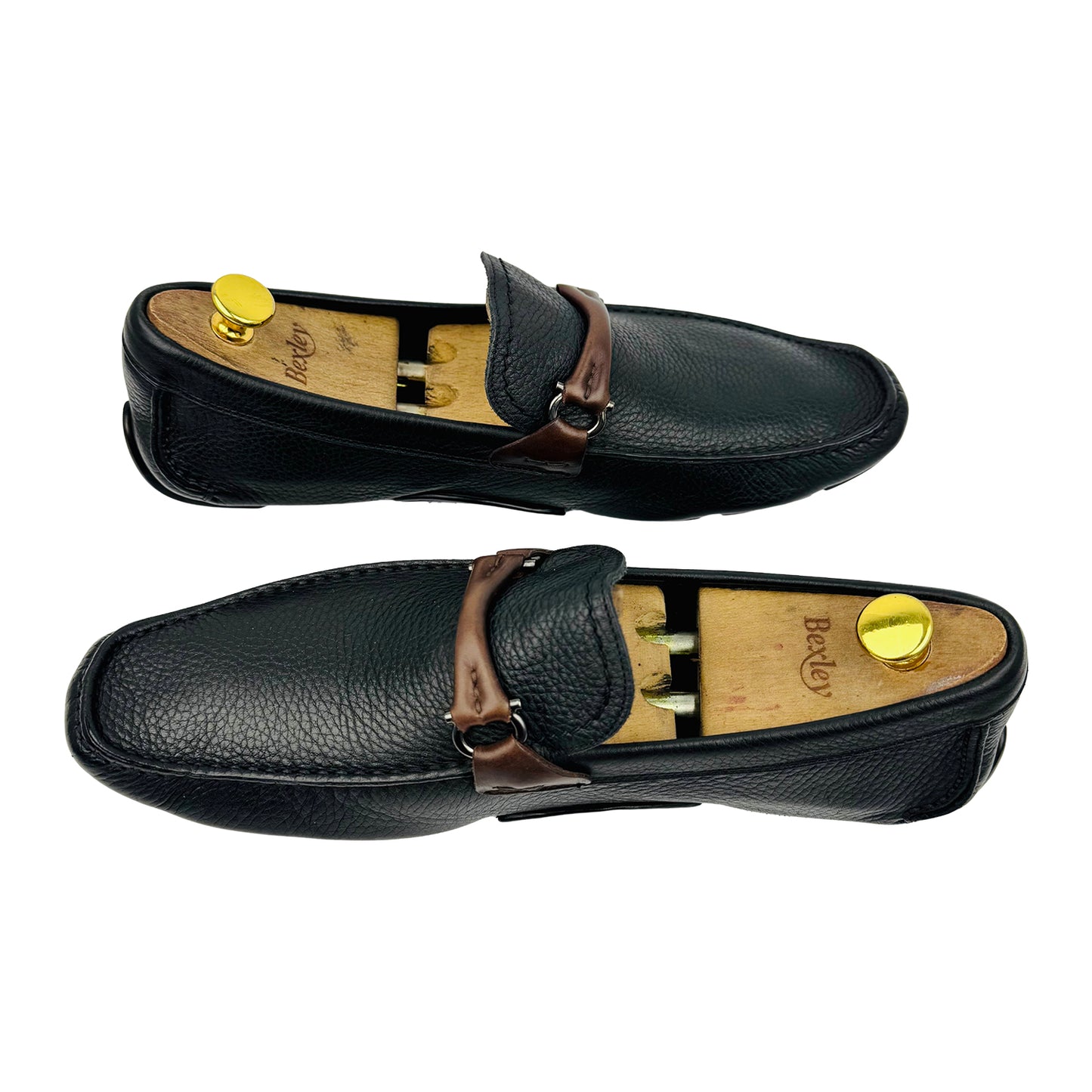 Salvatore Ferragamo Granprix Grained Leather Loafer (Size 43.5)