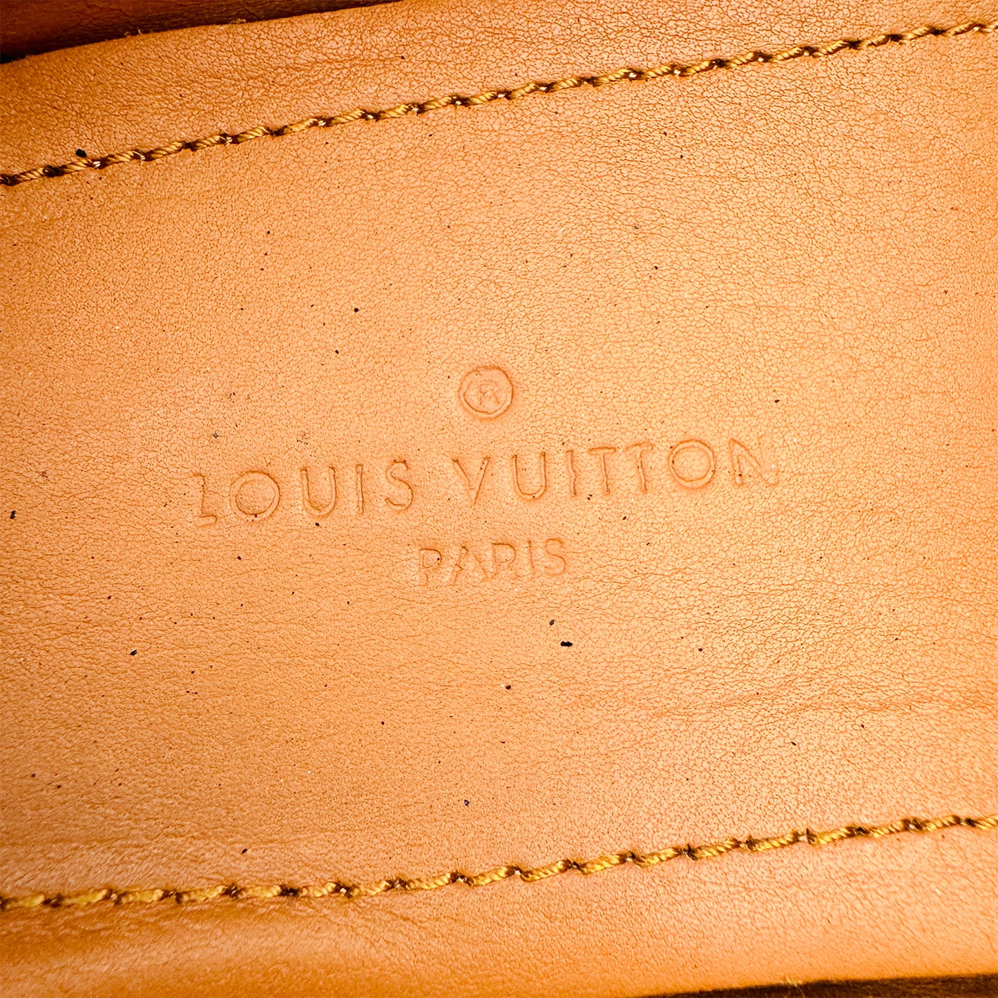 Louis Vuitton Monte Carlo Navy Damier Embossed Loafers (Size 42)