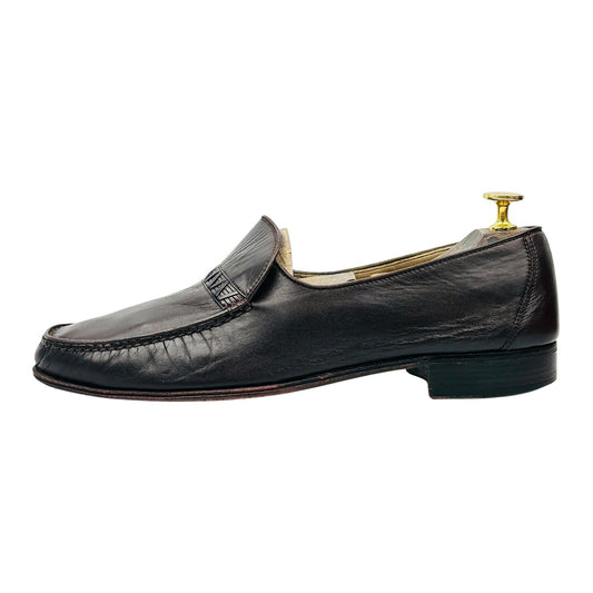Bally Vintage Dark Brown Leather Loafers (Size 42)