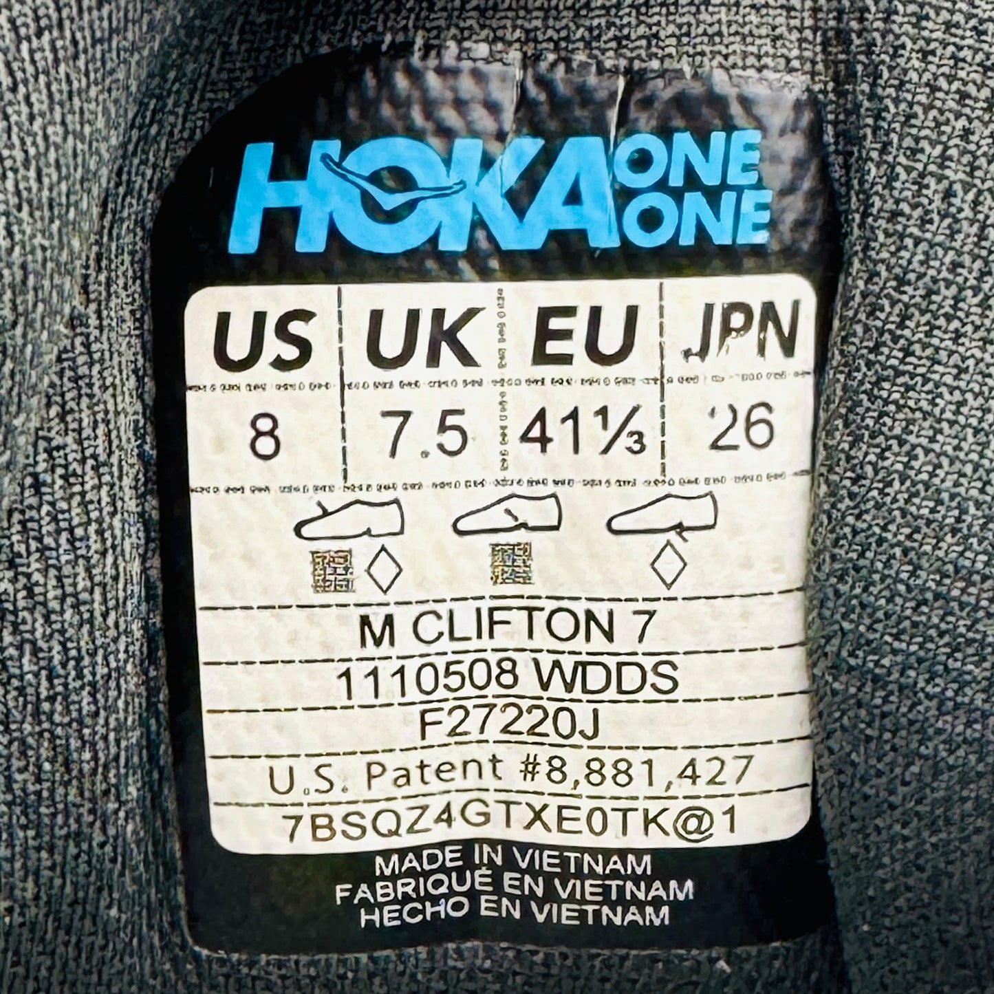 Hoka One One Clifton 7 Running Shoes (Size 41.5) - 1110508-WDDS