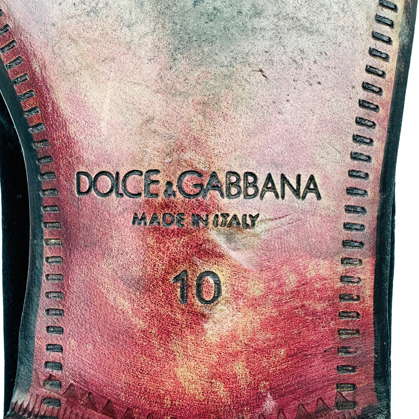 Dolce & Gabbana Men's Black Velvet Shoes (Size 44)