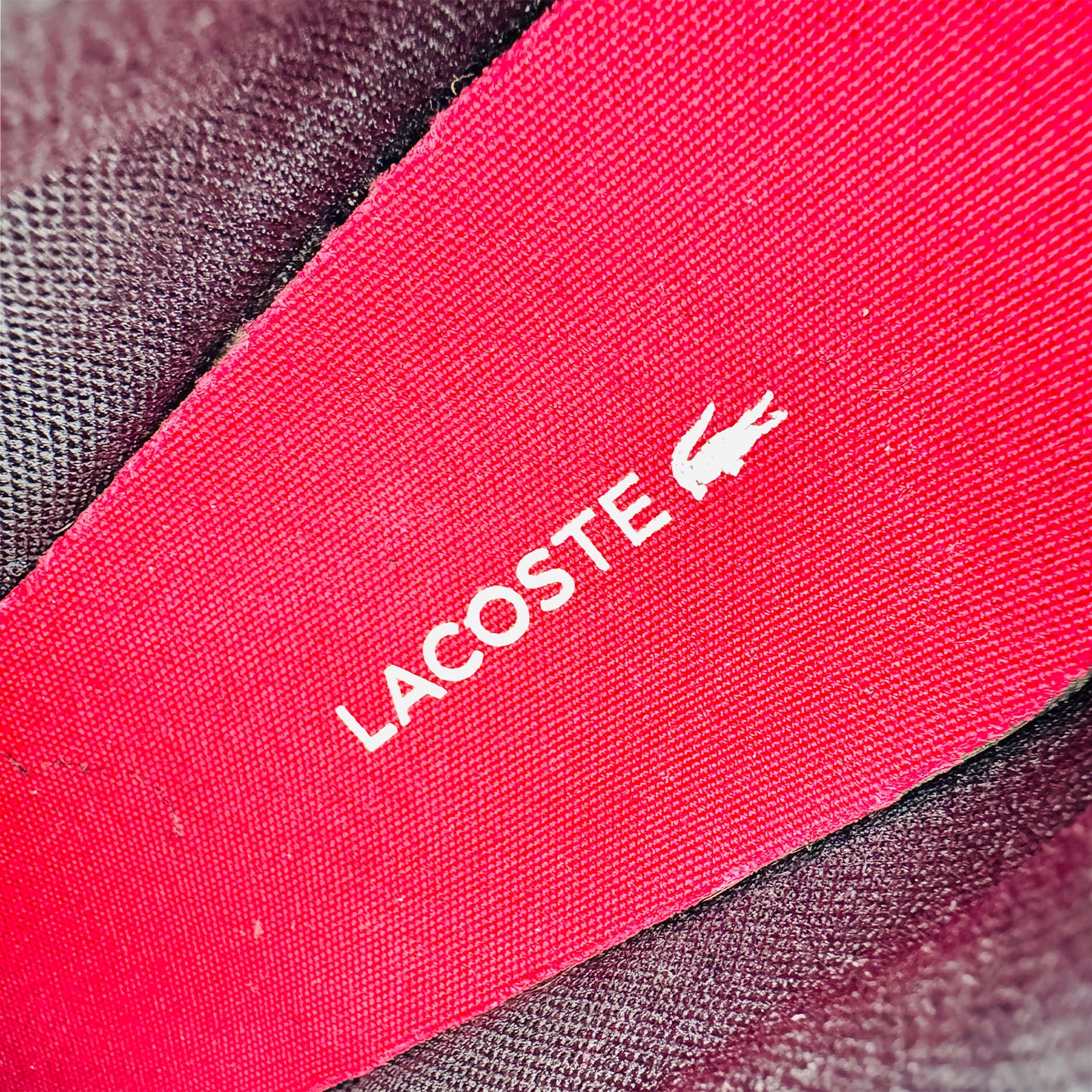 Inside Sole printing image of Lacoste Men's Black and White Graduate Sneakers (Size 42) - 7-31SPM009602