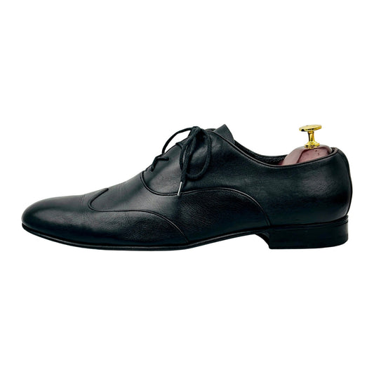 Gucci Men's Black Leather Italian Oxfords (Size 43.5/44)